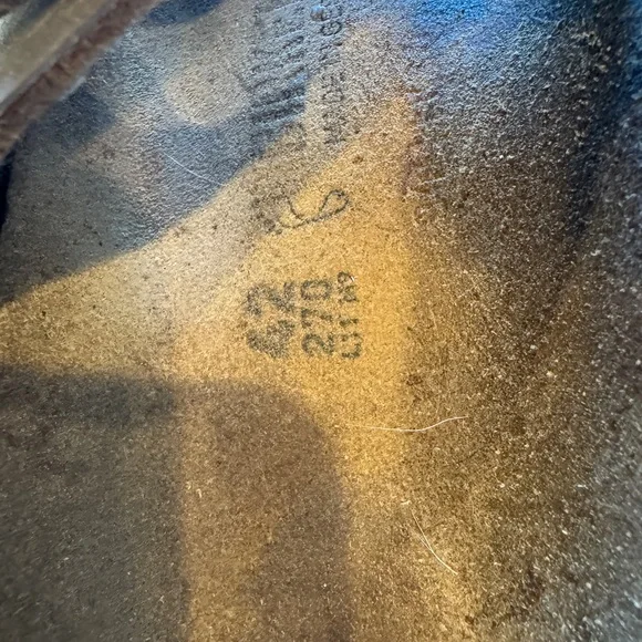 Birkenstock Arizona Brown Dual-Buckle Leather Slide Sandals - Picture 6 of 7